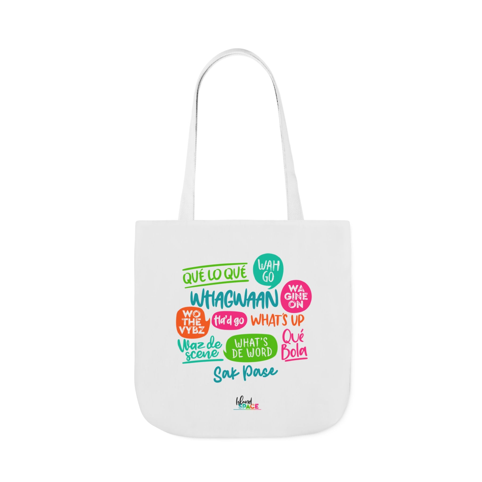 What's Up Colorful Speech Bubble Canvas Tote