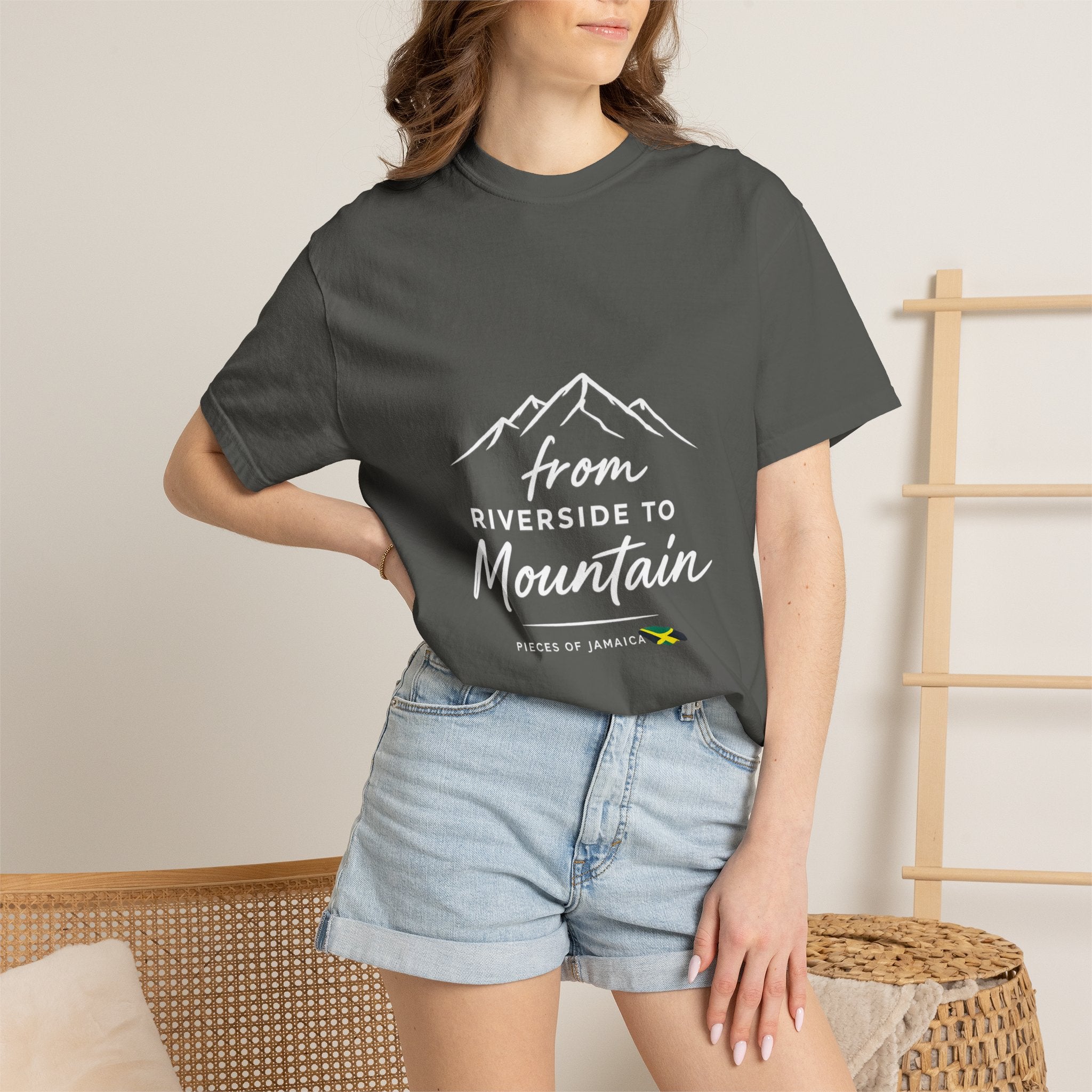 Unisex Garment-Dyed T-shirt - From Riverside to Mountain