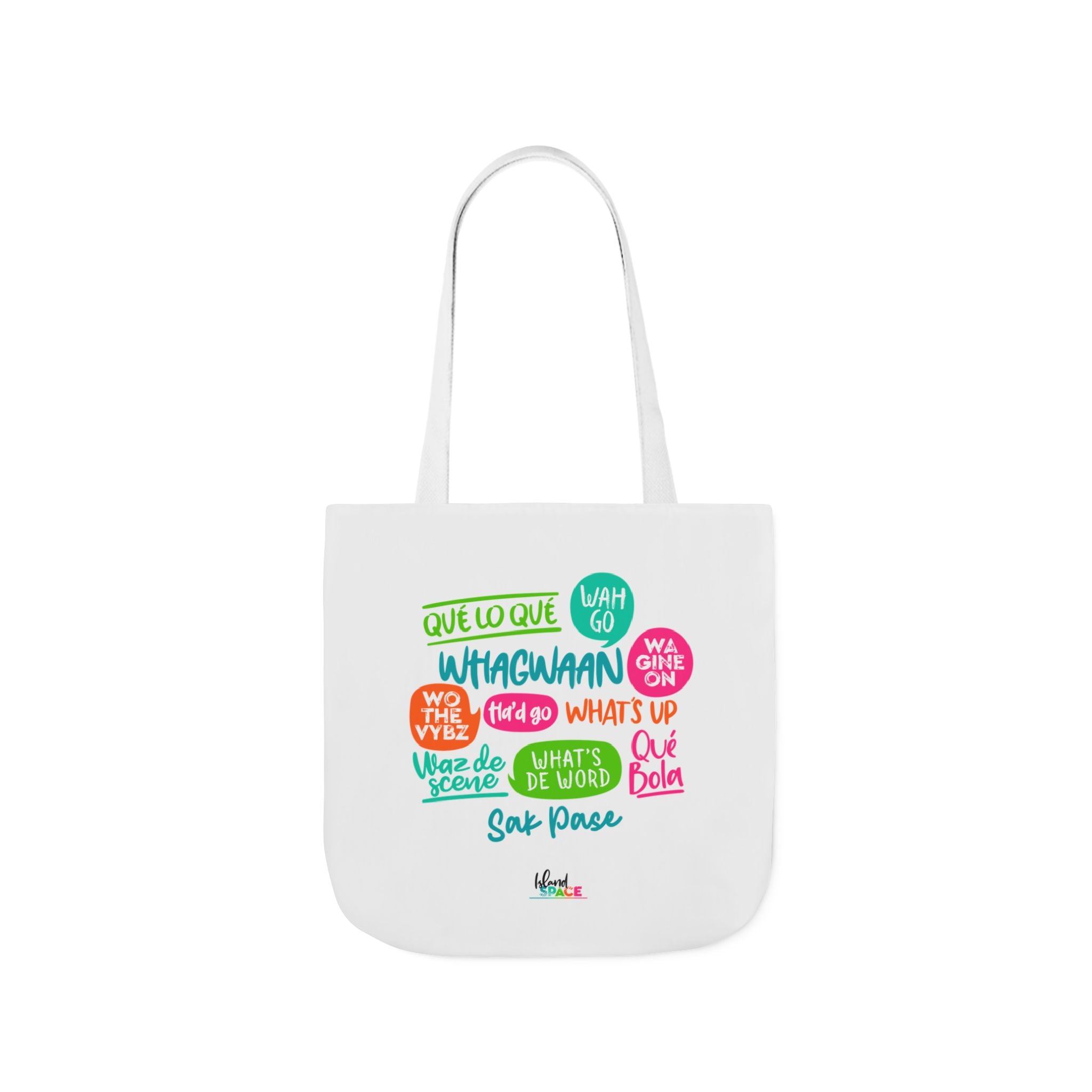 What's Up Colorful Speech Bubble Canvas Tote