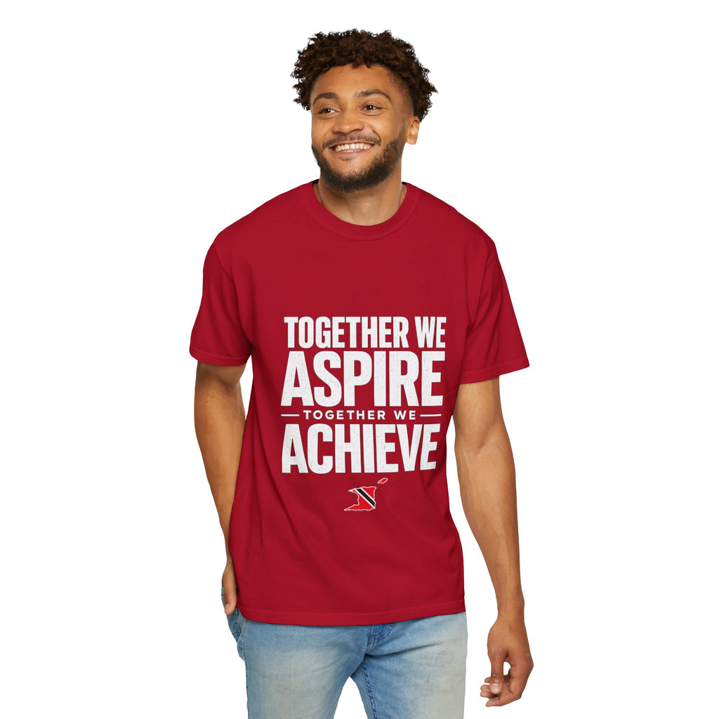 Aspire Achieve Motivational T-Shirt — "Together We Aspire, Together We Achieve"