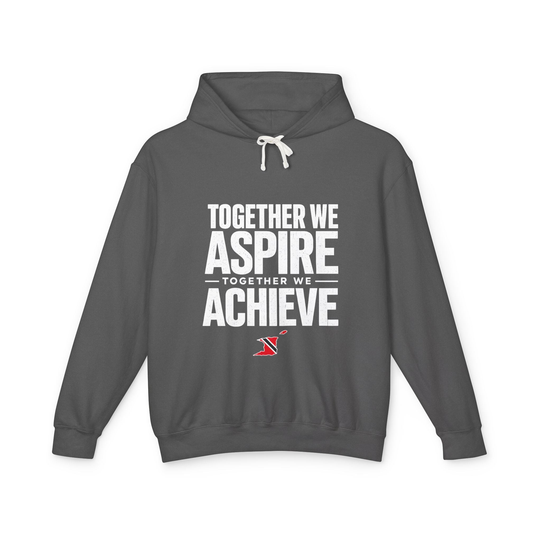 Together We Achieve Hoodie — "Together We Aspire, Together We Achieve" Trinidad & Tobago Motivational Pullover