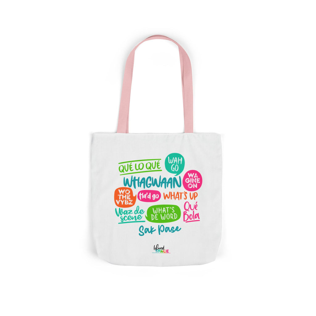 What's Up Colorful Speech Bubble Canvas Tote