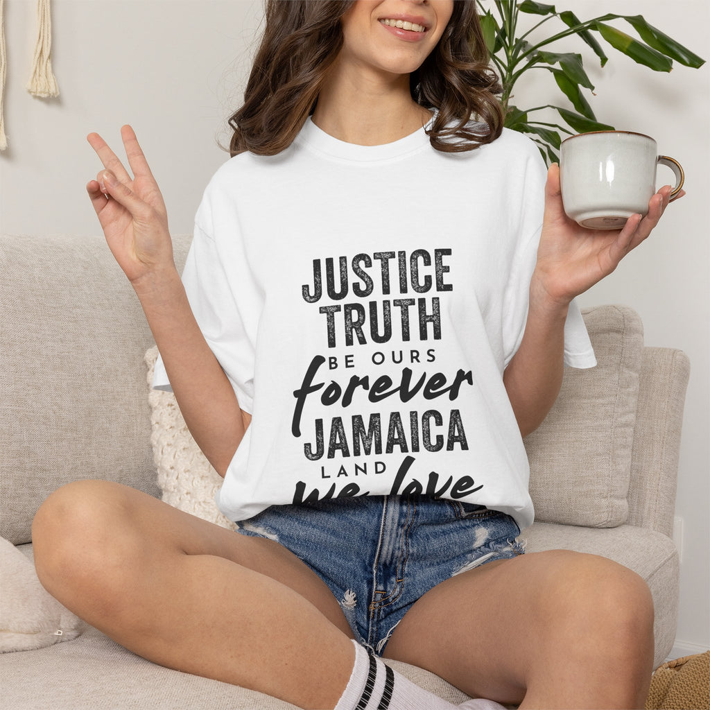 Jamaica 'Justice • Truth • Be Ours Forever' Graphic T-Shirt