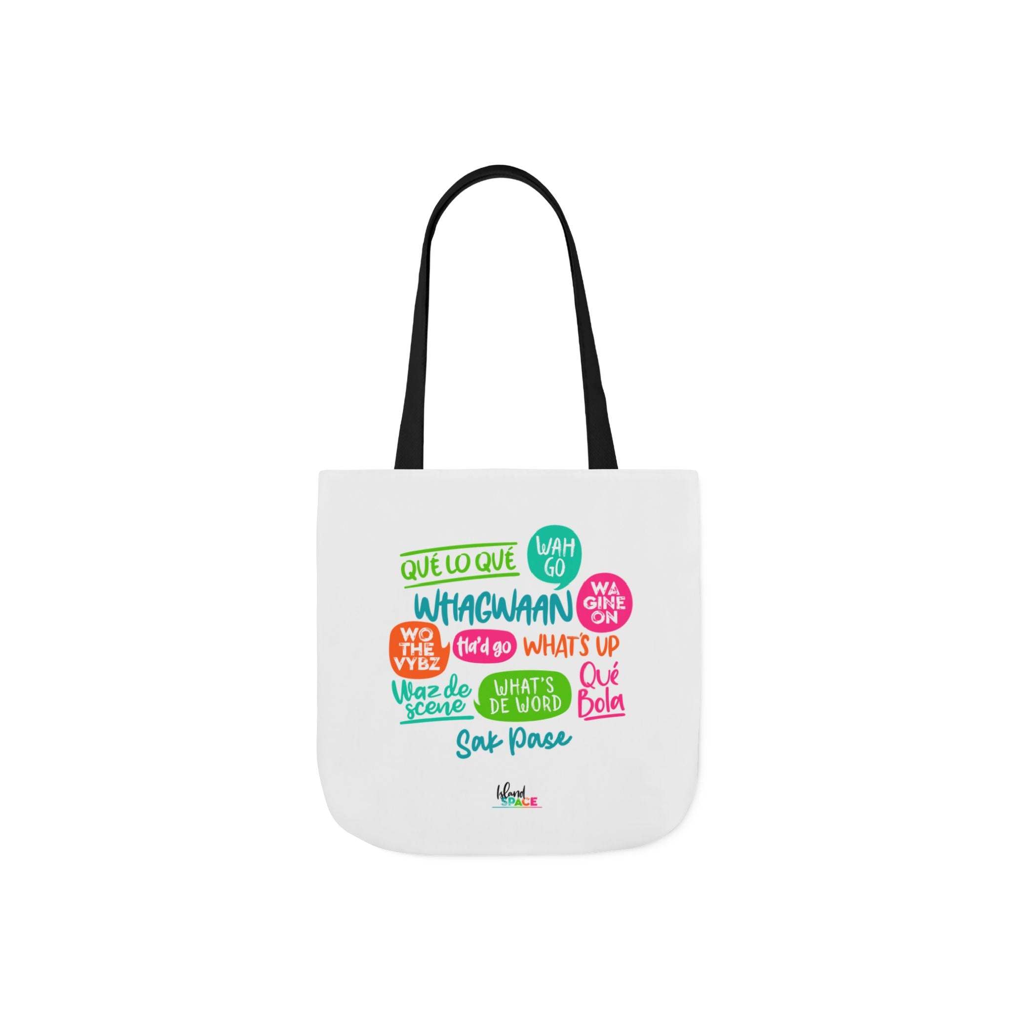 What's Up Colorful Speech Bubble Canvas Tote