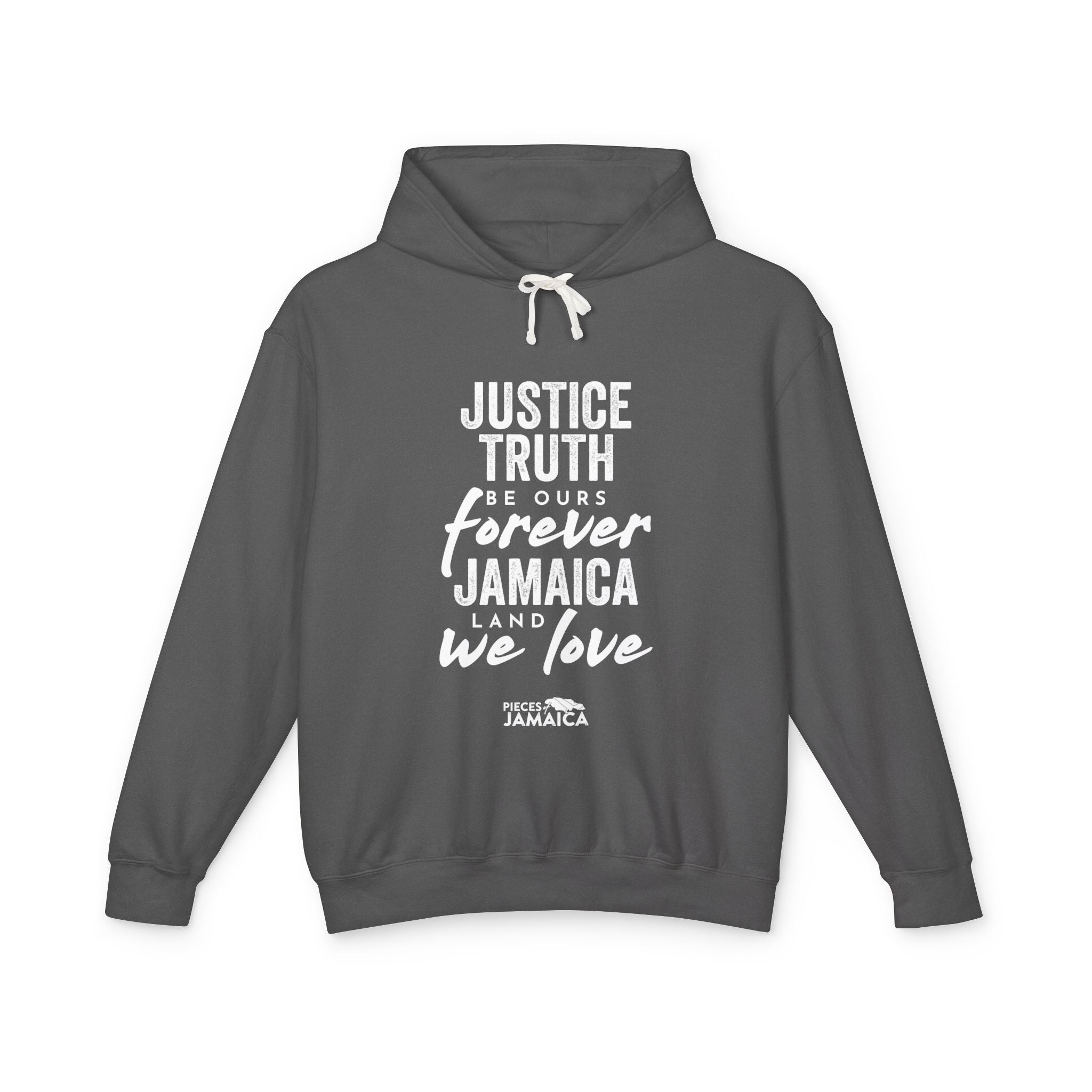 Justice Truth Be Ours Forever — Lightweight Plain Pullover Hooded Sweatshirt