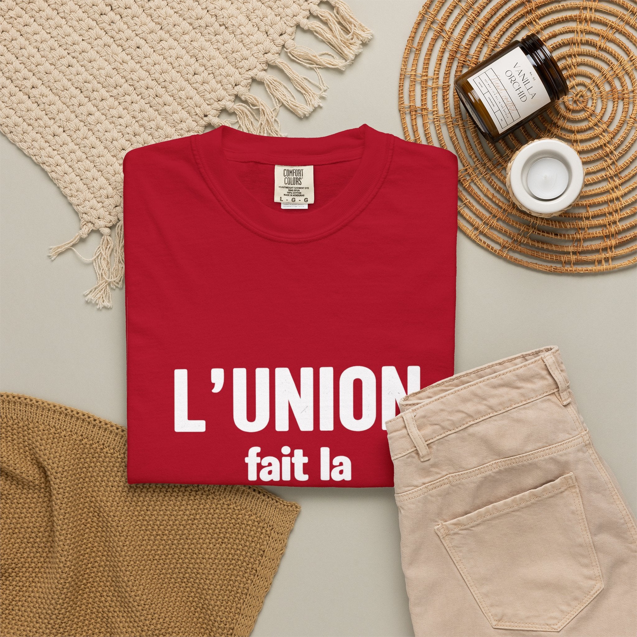 L'Union fait la force T-Shirt — Haitian Unity Graphic Tee