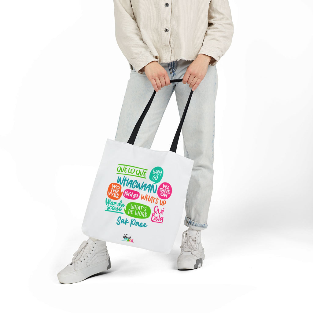 What's Up Colorful Speech Bubble Canvas Tote