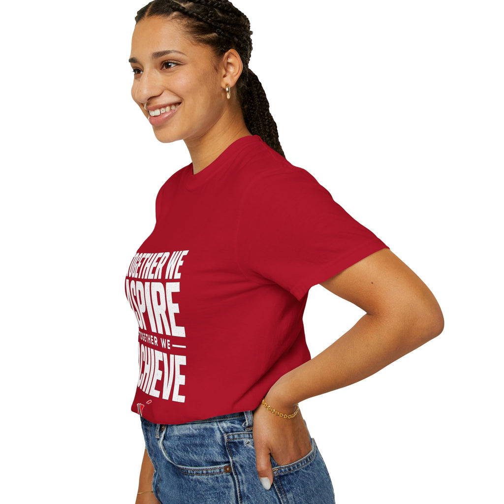 Aspire Achieve Motivational T-Shirt — "Together We Aspire, Together We Achieve"