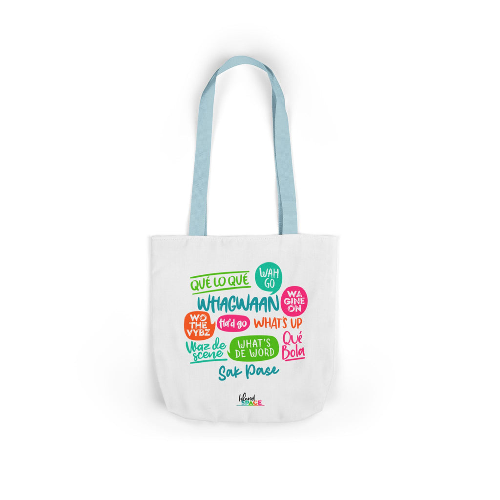 What's Up Colorful Speech Bubble Canvas Tote