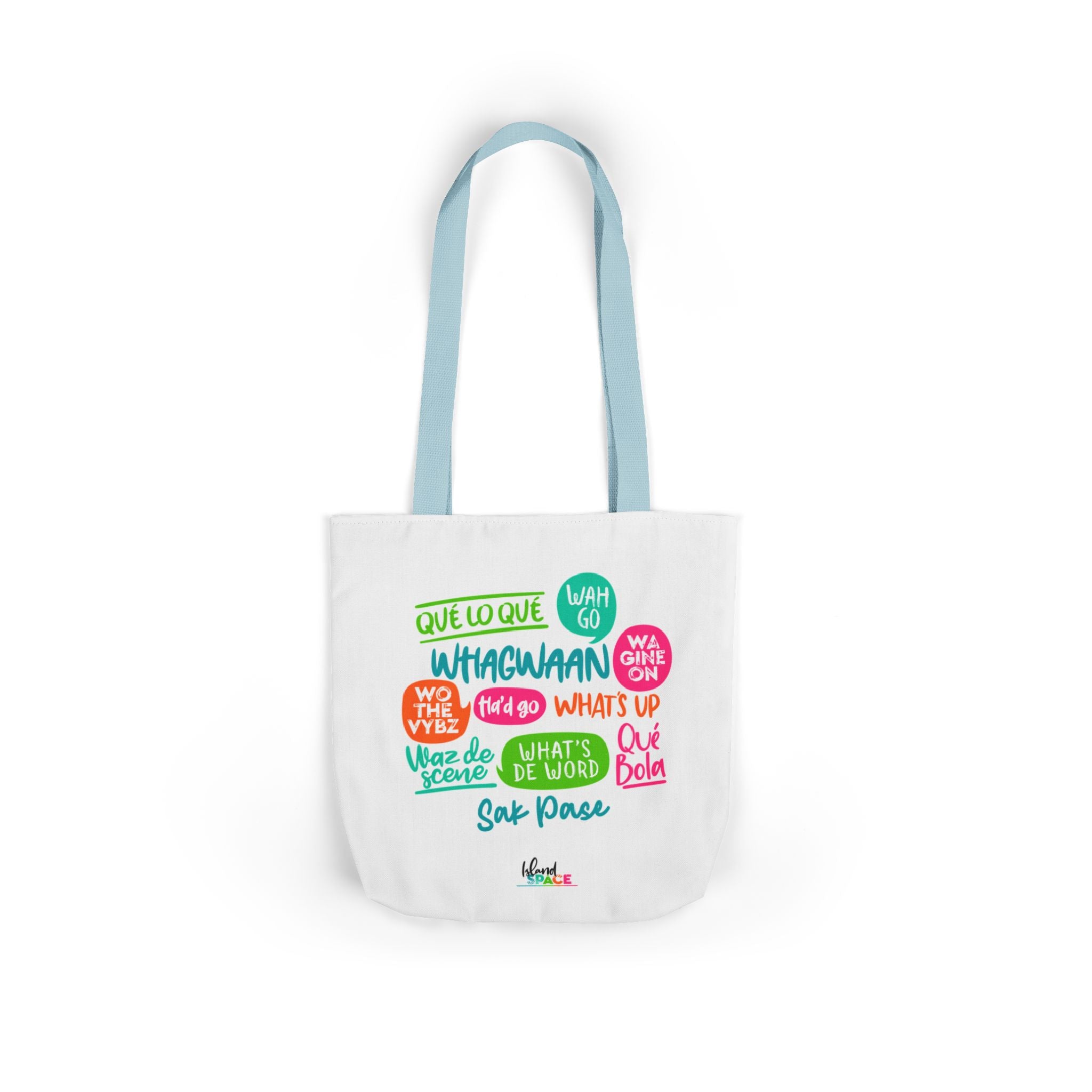 What's Up Colorful Speech Bubble Canvas Tote