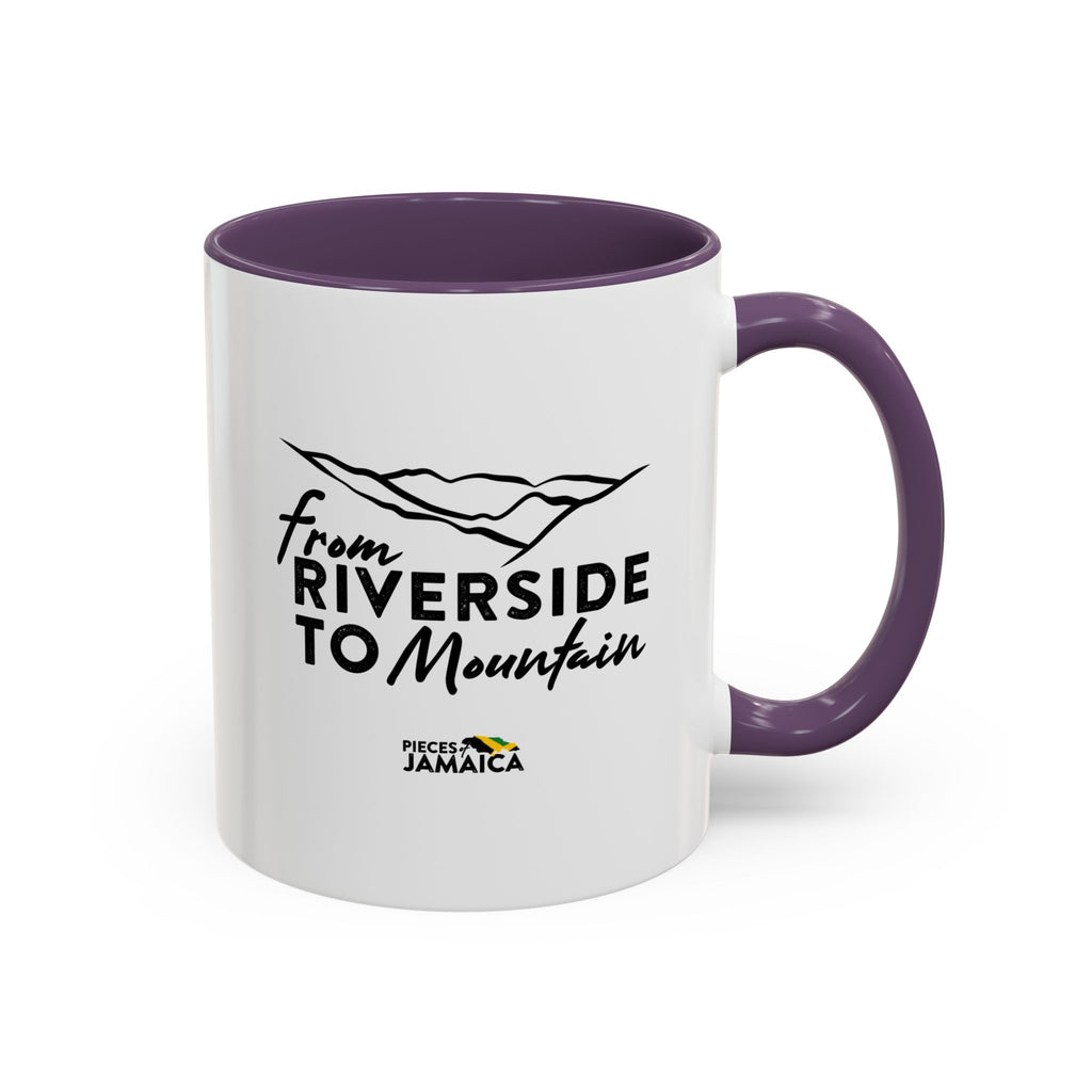 From Riverside to Mountain Accent Coffee Mug — Jamaica Nostalgia, Travel & Nature Gift (11/15oz)