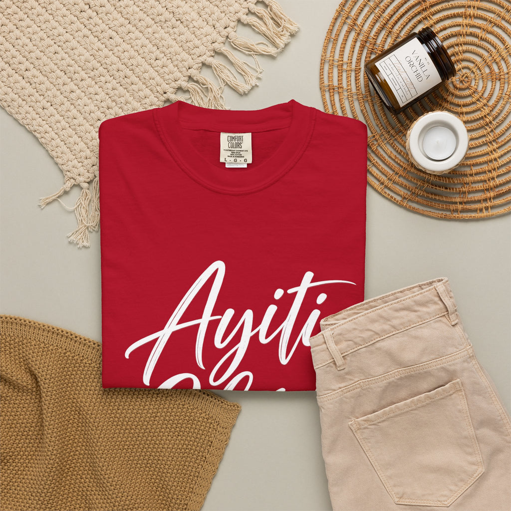 Haiti Ayiti Cherie Flag T-Shirt — Creole Pride Tee