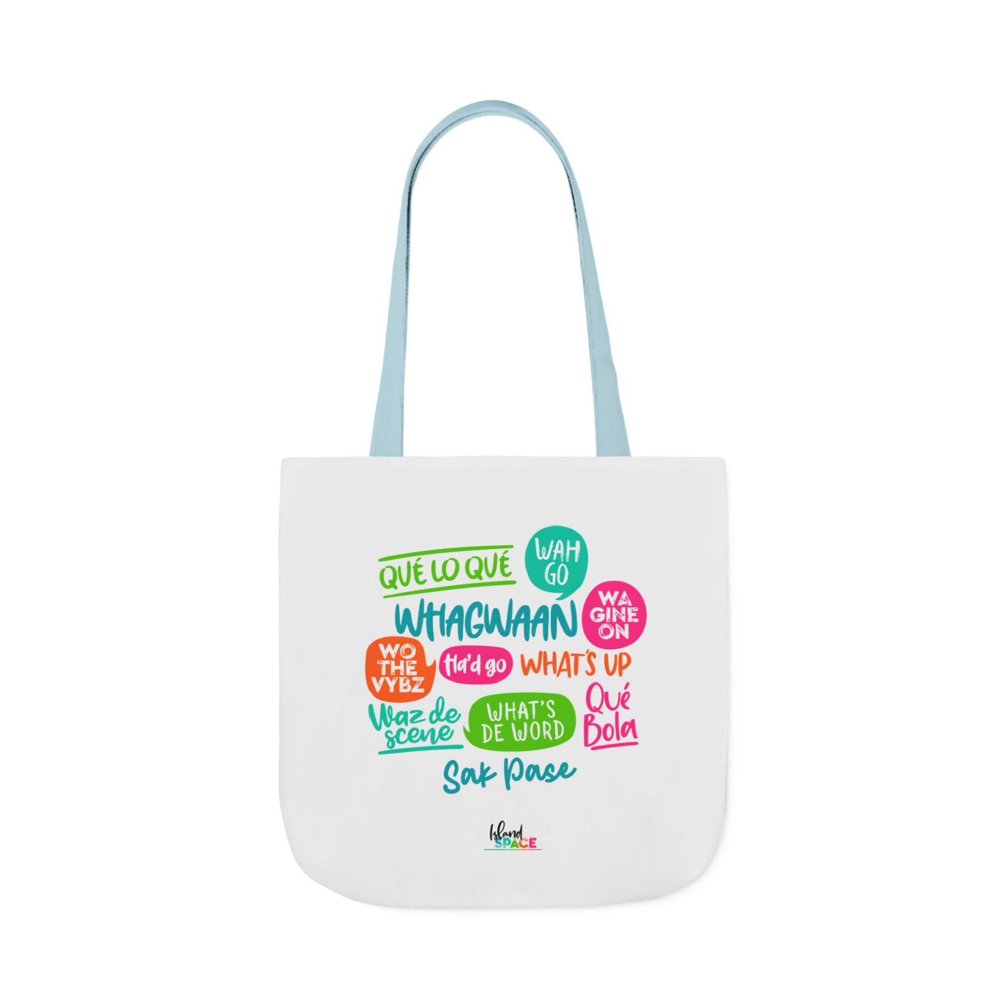 What's Up Colorful Speech Bubble Canvas Tote