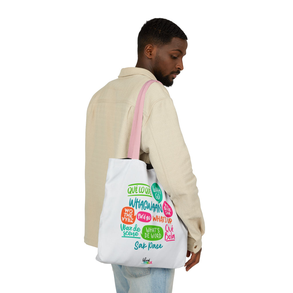 What's Up Colorful Speech Bubble Canvas Tote