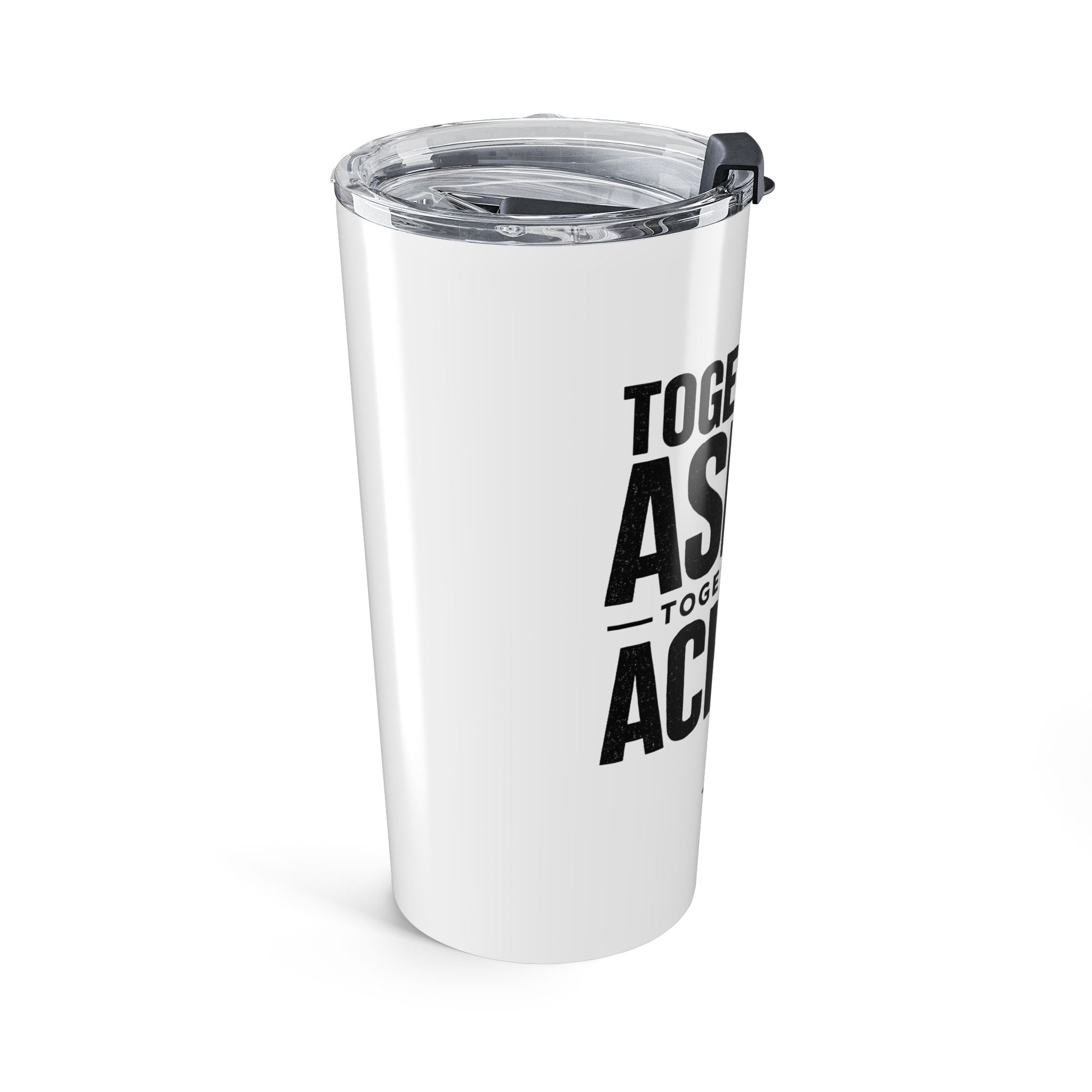 20oz Inspirational Tumbler — "Together We Aspire, Together We Achieve" Motivational Travel Mug