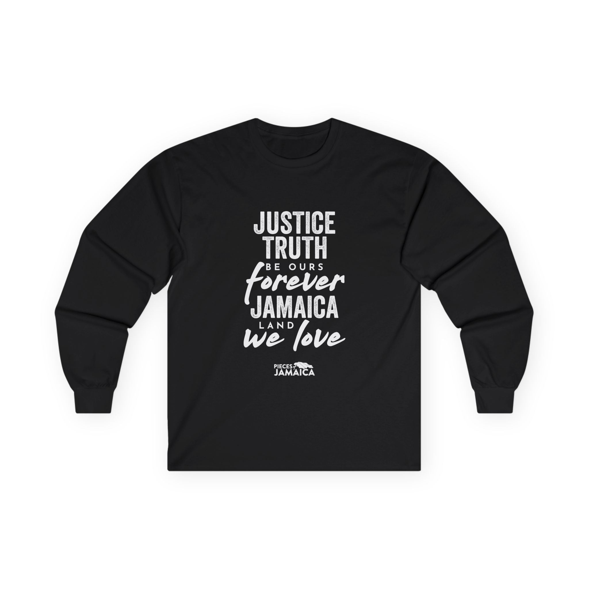 Justice Truth Forever Jamaica Long Sleeve Tee