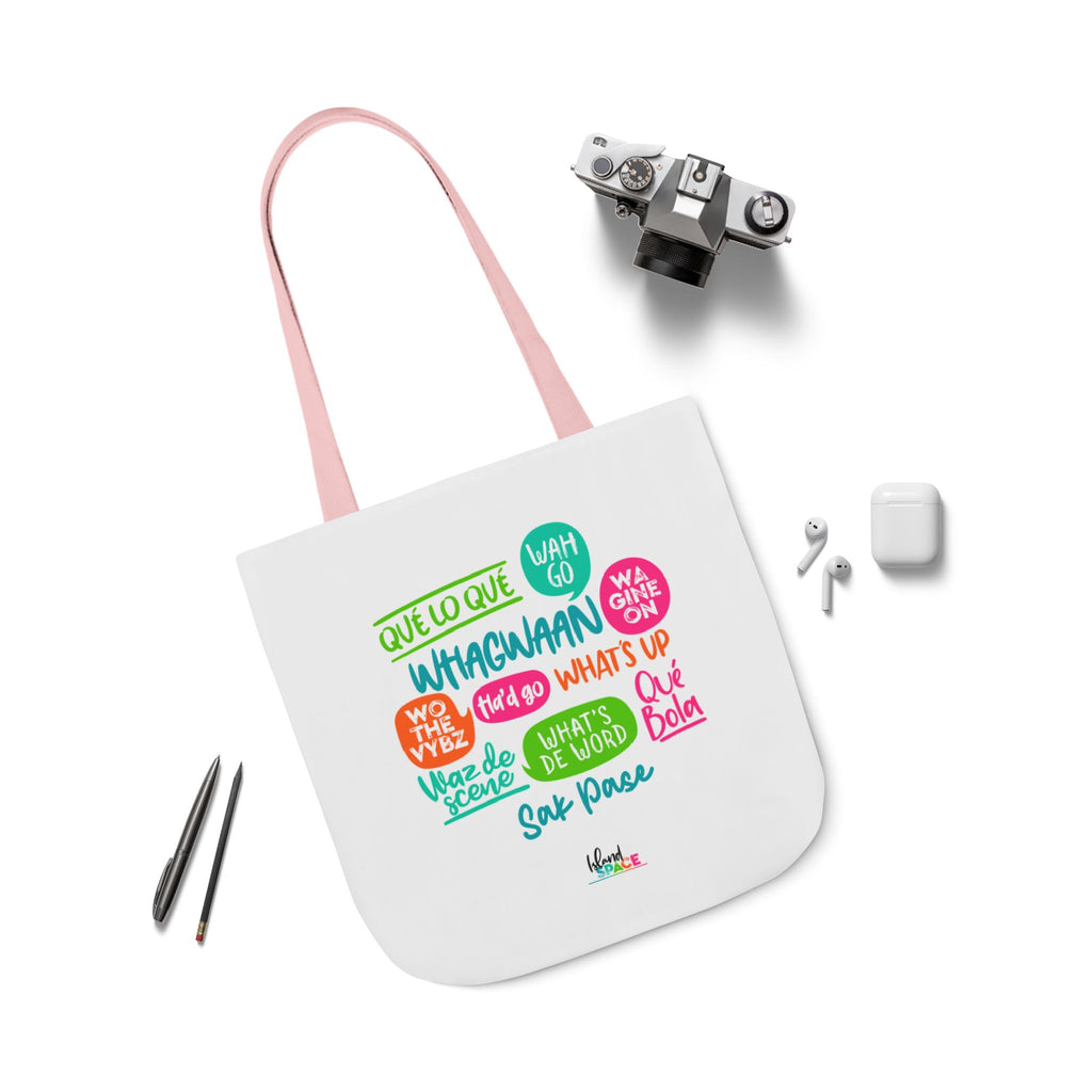 What's Up Colorful Speech Bubble Canvas Tote