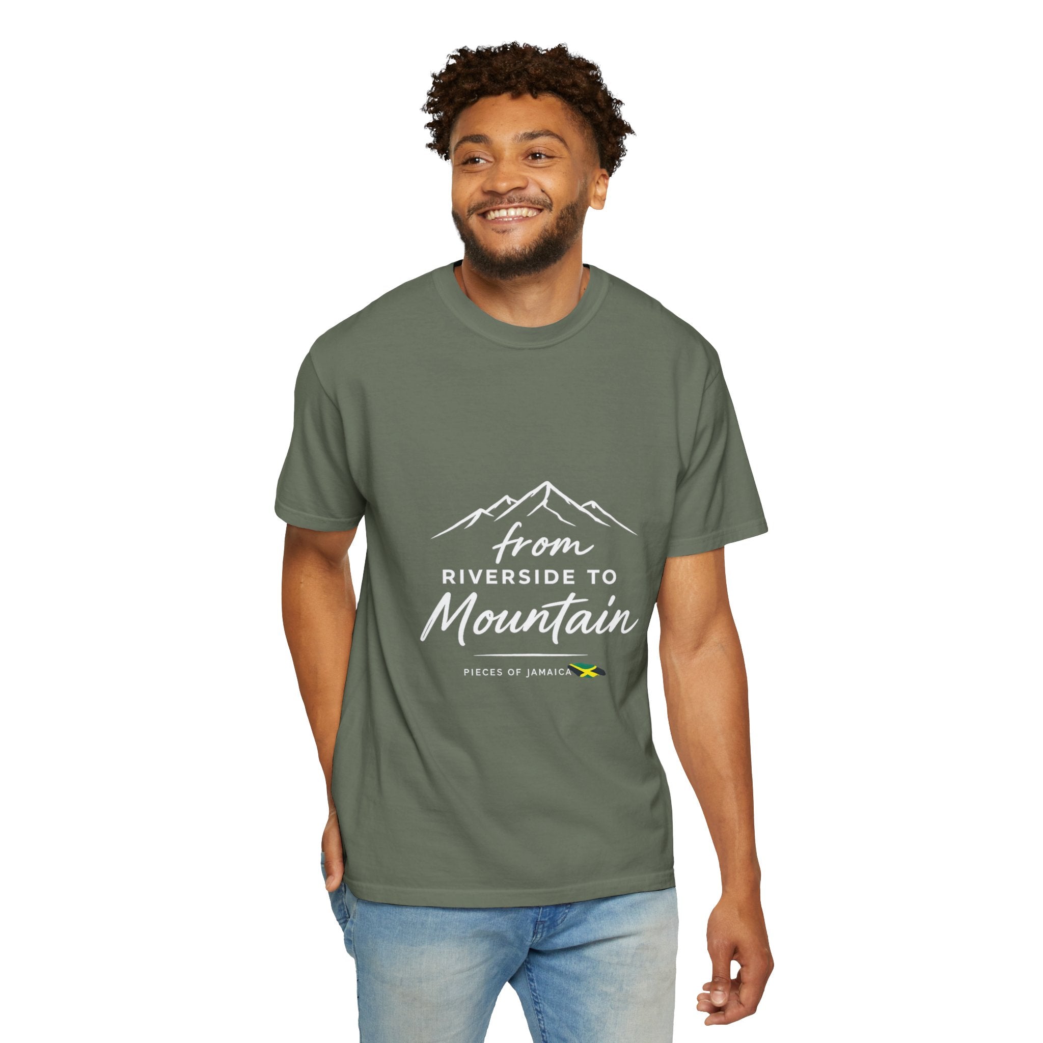 Unisex Garment-Dyed T-shirt - From Riverside to Mountain