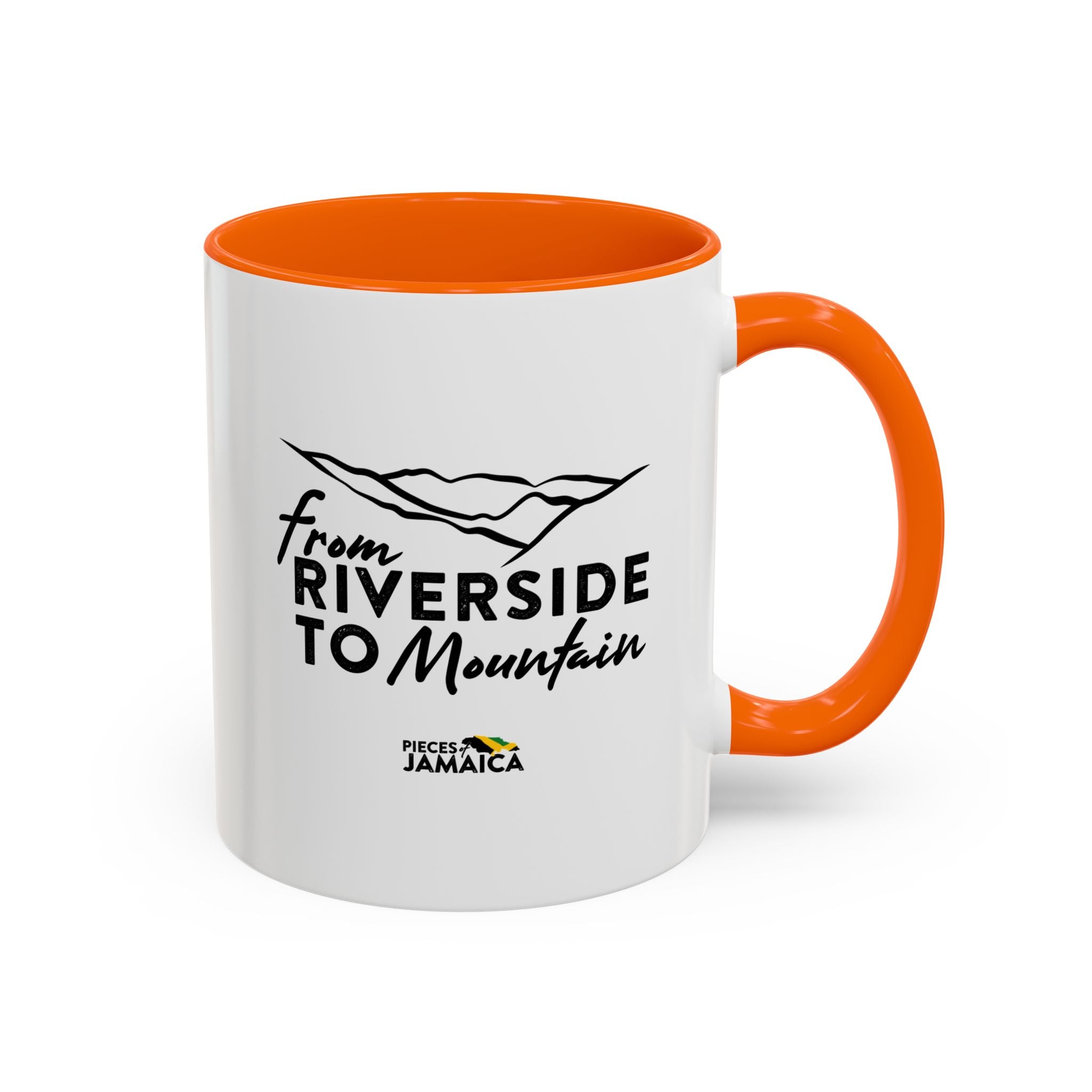 From Riverside to Mountain Accent Coffee Mug — Jamaica Nostalgia, Travel & Nature Gift (11/15oz)