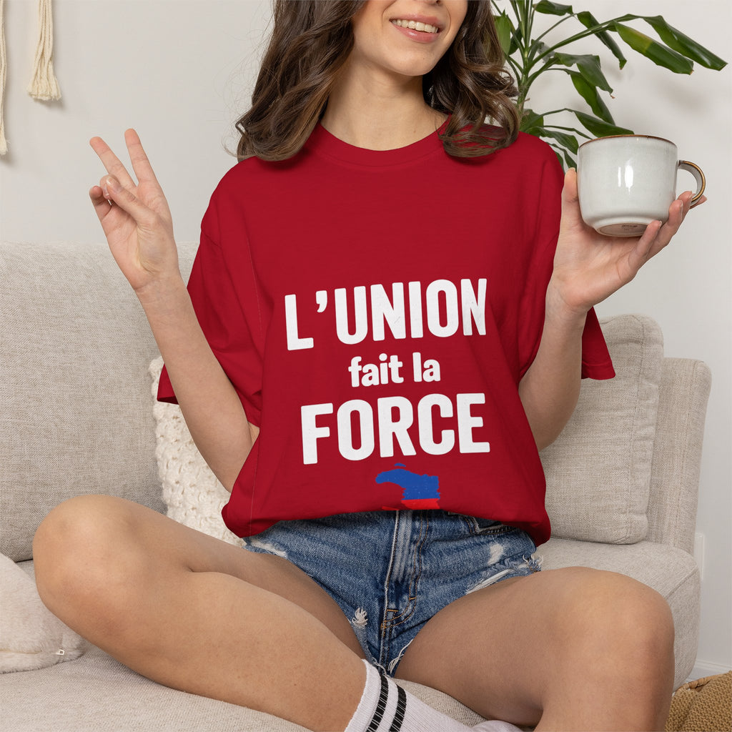 L'Union fait la force T-Shirt — Haitian Unity Graphic Tee