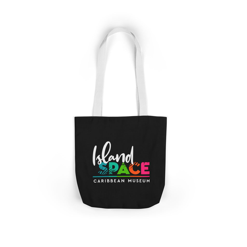 Island Space Caribbean Museum Canvas Tote Bag — Colorful Logo Beach Market Tote