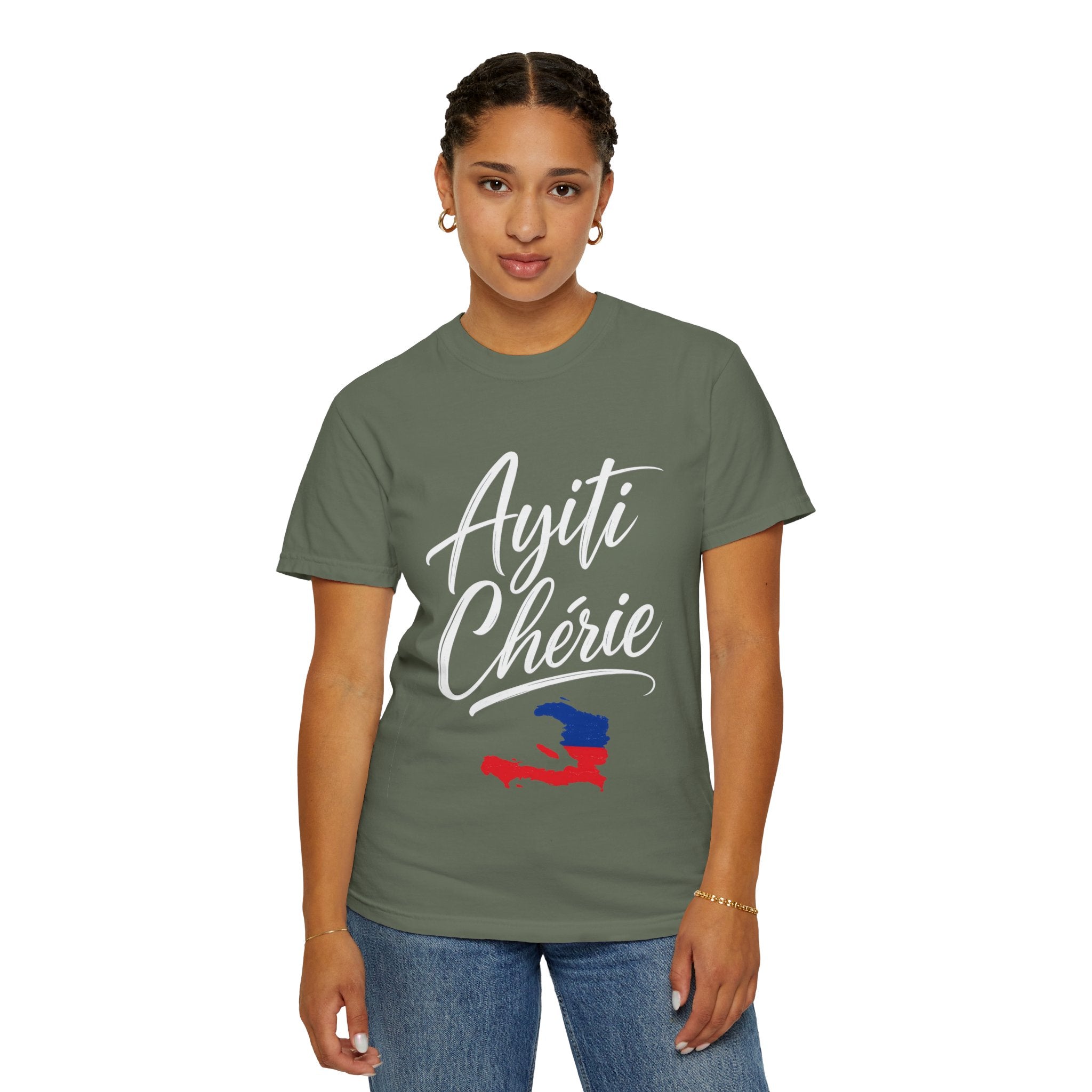 Haiti Ayiti Cherie Flag T-Shirt — Creole Pride Tee