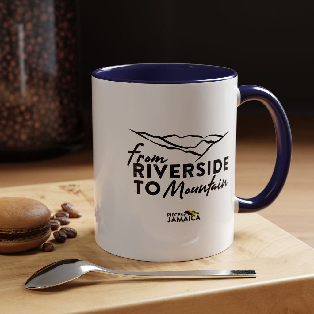 From Riverside to Mountain Accent Coffee Mug — Jamaica Nostalgia, Travel & Nature Gift (11/15oz)
