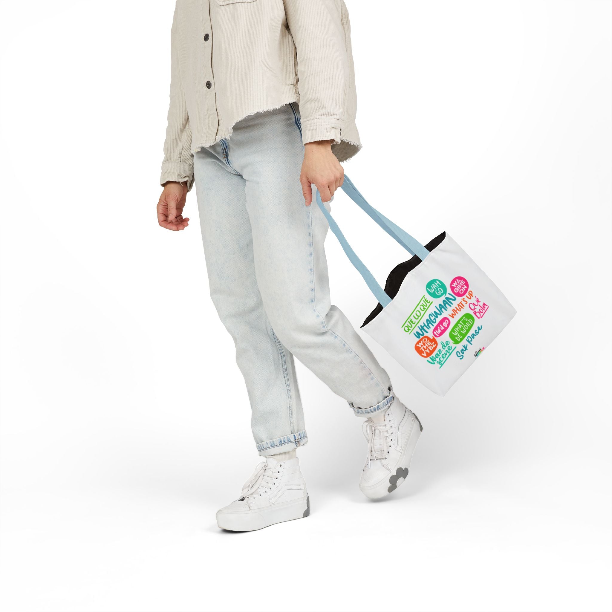 What's Up Colorful Speech Bubble Canvas Tote