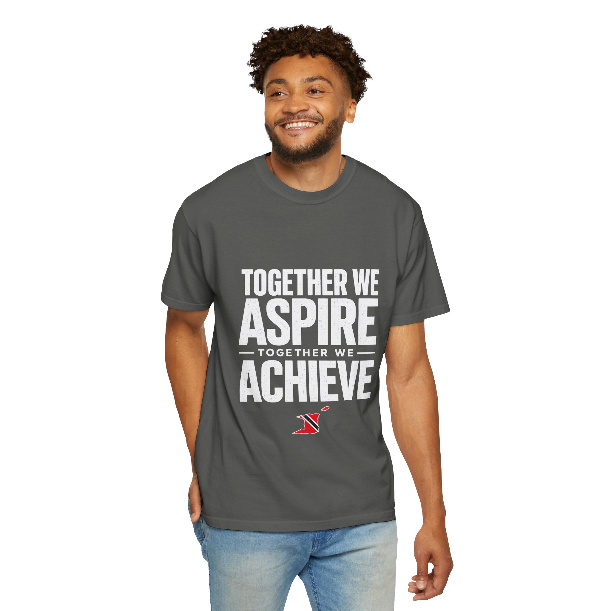 Aspire Achieve Motivational T-Shirt — "Together We Aspire, Together We Achieve"