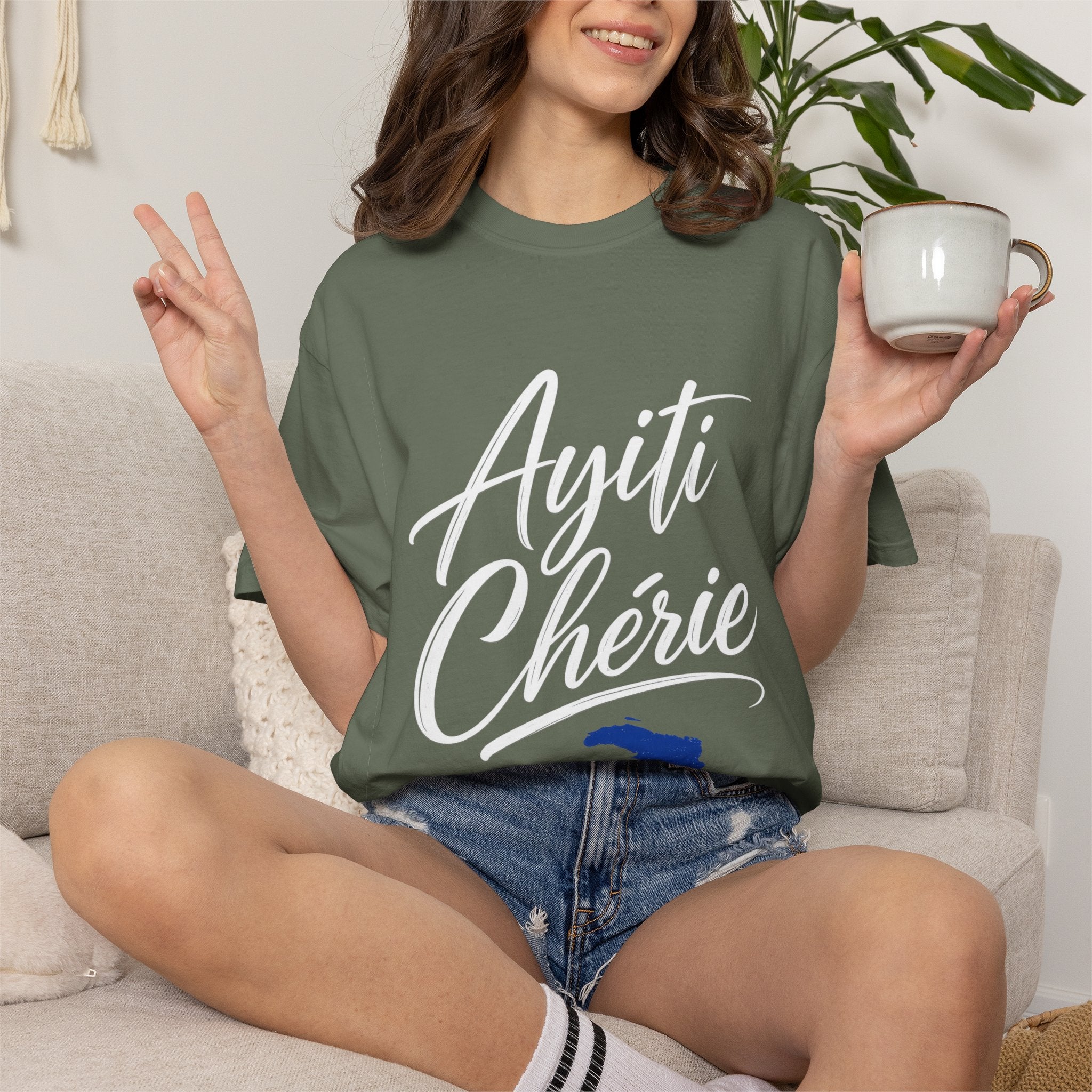 Haiti Ayiti Cherie Flag T-Shirt — Creole Pride Tee