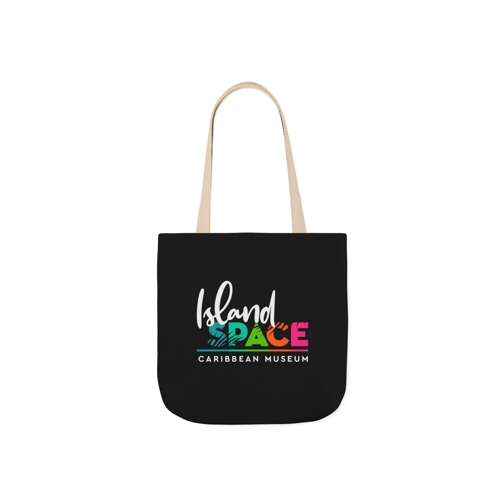 Island Space Caribbean Museum Canvas Tote Bag — Colorful Logo Beach Market Tote